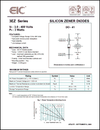 3EZ12D5 datasheet: 12 V, 3 W, silicon zener diode 3EZ12D5