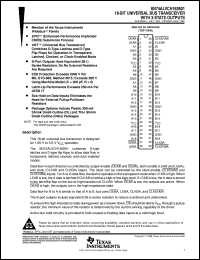 SN74ALVCH162601DLR datasheet:  18-BIT UNIVERSAL BUS TRANSCEIVER WITH 3-STATE OUTPUTS SN74ALVCH162601DLR