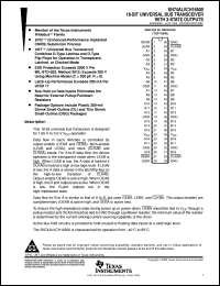 SN74ALVCH16500DLR datasheet:  18-BIT UNIVERSAL BUS TRANSCEIVER WITH 3-STATE OUTPUTS SN74ALVCH16500DLR