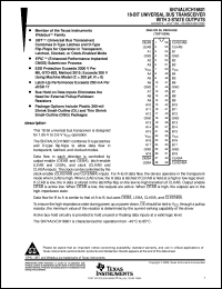 SN74ALVCH16601DGGR datasheet:  18-BIT UNIVERSAL BUS TRANSCEIVER WITH 3-STATE OUTPUTS SN74ALVCH16601DGGR