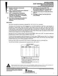 SN74ALVCH32501GKFR datasheet:  36-BIT UNIVERSAL BUS TRANSCEIVER WITH 3-STATE OUTPUTS SN74ALVCH32501GKFR