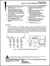 SN74GTLPH16612GR datasheet:  18-BIT LVTTL-TO-GTLP UNIVERSAL BUS TRANSCEIVER SN74GTLPH16612GR