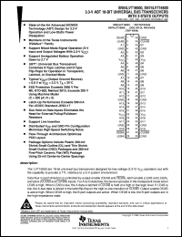 SN74LVT16500DGGR datasheet:  3.3-V ABT 18-BIT UNIVERSAL BUS TRANSCEIVERS WITH 3-STATE OUTPUTS SN74LVT16500DGGR