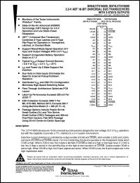 SN74LVTH16500DLR datasheet:  3.3-V ABT 18-BIT UNIVERSAL BUS TRANSCEIVERS WITH 3-STATE OUTPUTS SN74LVTH16500DLR