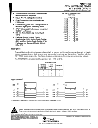 74ACT11244DBR datasheet:  OCTAL BUFFERS/DRIVERS WITH 3-STATE OUTPUTS 74ACT11244DBR