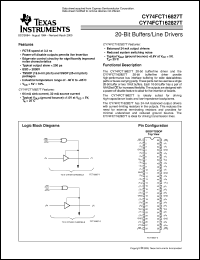 74FCT162827CTPACT datasheet:  20-BIT BUFFERS/DRIVERS WITH 3-STATE OUTPUTS 74FCT162827CTPACT
