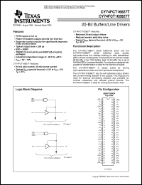 74FCT162827ETPVCT datasheet:  20-BIT BUFFERS/DRIVERS WITH 3-STATE OUTPUTS 74FCT162827ETPVCT