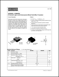 NDB6060L datasheet: Length/Height 4.69 mm Width 10.54 mm Depth 15.49 mm Power dissipation 100 W Transistor polarity N Channel Current Id cont. 48 A Voltage Vgs th max. 2 V (D2-Pak) Voltage Vds max 60 V NDB6060L