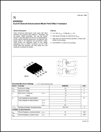 NDS9956 datasheet: Length/Height 1.75 mm Width 4.05 mm Depth 5.2 mm Power dissipation 2.5 W Transistor polarity N Channel (Dual) Current Id cont. 3.5 A Current Idm pulse 14 A Pitch row 6.3 mm c NDS9956