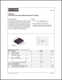 NDH853N datasheet: Length/Height 1.02 mm Width 4.55 mm Depth 4.06 mm Power dissipation 1.8 W Transistor polarity N Channel Current Id cont. 7.6 A Voltage Vgs th max. 4.5 V Voltage Vds max 30 V NDH853N