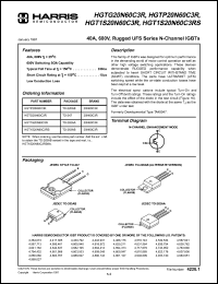 HGTP20N60C3R datasheet: TRANSISTOR IGBT TO-262 HGTP20N60C3R