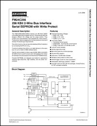 FM24C256N datasheet: 256K BIT SERIAL EEPROM FM24C256N