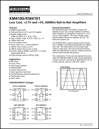 KM4101IC8TR3 datasheet: HIGH PERF OP AMP KM4101IC8TR3