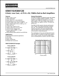 KM4110IT5TR3 datasheet: HIGH PERF OP AMP KM4110IT5TR3