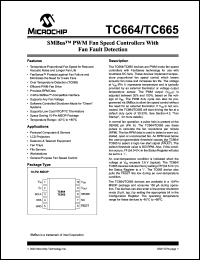 TC665EUN datasheet: PWM fan speed controllers with fan fault detection TC665EUN