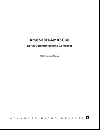 AM85C30 datasheet: Serial communications controller AM85C30