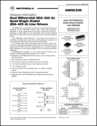 MC26LS30D datasheet: Dual differential/quad single-ended line drivers MC26LS30D