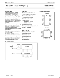 N82S123N datasheet: 256-bit (32 x 8) TTL bipolar PROM N82S123N