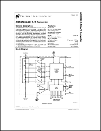 ADC0800PCD datasheet: 8-Bit A/D converter ADC0800PCD