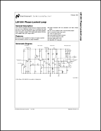 LM1391N datasheet: Phase-locked loop LM1391N