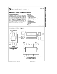 MM5369AA/M datasheet: Stage oscillator/divider MM5369AA/M