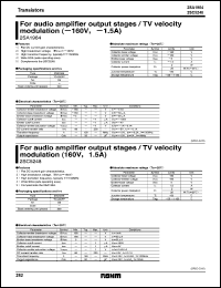 2SA1964 datasheet: Transistor for audio amplifier output stages / TV velocity modulation 2SA1964