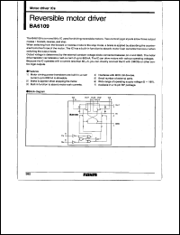 BA6109 datasheet: Reversible motor  driver BA6109