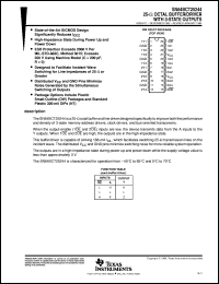 SN64BCT25244DW datasheet:  OCTAL 25-OHM BUFFER/DRIVER WITH 3-STATE OUTPUTS SN64BCT25244DW