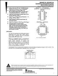 SN74ABT125PWR datasheet:  QUADRUPLE BUS BUFFER GATES WITH 3-STATE OUTPUTS SN74ABT125PWR