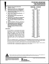 SN74ABT16827DLR datasheet:  20-BIT BUFFERS/DRIVERS WITH 3-STATE OUTPUTS SN74ABT16827DLR