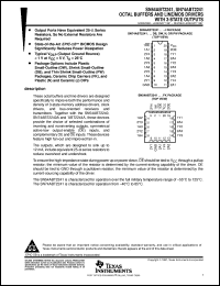 SN74ABT2241DBR datasheet:  OCTAL BUFFERS AND LINE/MOS DRIVERS WITH 3-STATE OUTPUTS SN74ABT2241DBR