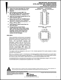 SN74ABT2244ADBR datasheet:  OCTAL BUFFERS AND LINE/MOS DRIVERS WITH 3-STATE OUTPUTS SN74ABT2244ADBR