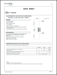 3EZ11 datasheet: Glass passivated junction silicon zener. Power 3.0 Watts. Vz = 11 V. Izt = 68 mA. 3EZ11