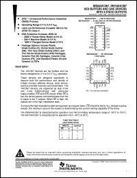 SN74AHC367DBR datasheet:  HEX BUFFERS AND LINE DRIVERS WITH 3-STATE OUTPUTS SN74AHC367DBR
