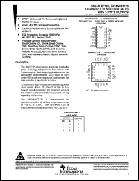SN74AHCT125D datasheet:  QUADRUPLE BUS BUFFER GATES WITH 3-STATE OUTPUTS SN74AHCT125D