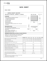 S3G datasheet: Surfase mount rectifier. Max recurrent peak reverse voltage 400 V. Max average forward rectified current at Tl = 75degC  3.0 A. S3G