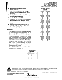 SN74ALB16244DL datasheet:  16-BIT BUFFER/DRIVER WITH 3-STATE OUTPUTS SN74ALB16244DL