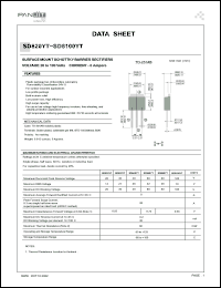 SD820YT datasheet: Surfase mount schottky barrier rectifier. Max recurrent peak reverse voltage 20 V. Max average forward rectified current at Tc = 85degC  8.0 A. SD820YT