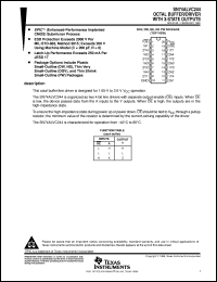 SN74ALVC244DW datasheet:  OCTAL BUFFER/DRIVER WITH 3-STATE OUTPUTS SN74ALVC244DW