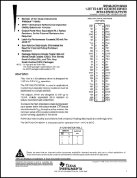 SN74ALVCH162344DGGR datasheet:  1-BIT TO 4-BIT ADDRESS DRIVER WITH 3-STATE OUTPUTS SN74ALVCH162344DGGR