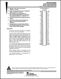 SN74ALVCH16827DLR datasheet:  20-BIT BUFFER/DRIVER WITH 3-STATE OUTPUTS SN74ALVCH16827DLR