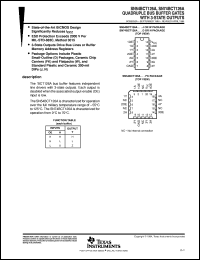 SN74BCT126ADR datasheet:  QUADRUPLE BUS BUFFER GATES WITH 3-STATE OUTPUTS SN74BCT126ADR