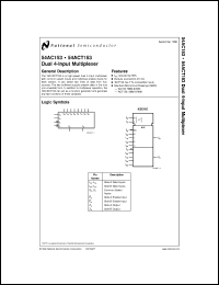 5962-87625012A datasheet: Dual 4-Input Multiplexer 5962-87625012A