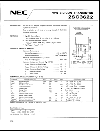 2SC3622 datasheet: NPN transistor for general-purpose applications requiring high DC current gain 2SC3622
