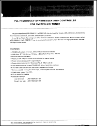 uPD1708AG-011 datasheet: PLL frequency synthesizer and controller for FM/MW/LW tuner uPD1708AG-011