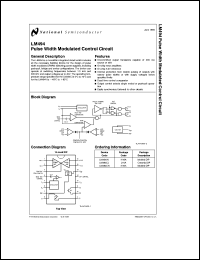 LM494IN datasheet: Pulse width modulated control circuit LM494IN