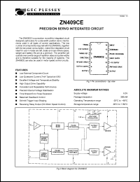 ZN409CE datasheet: Precision servo integrated circuit ZN409CE