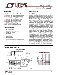 LT1011AMJ8 datasheet: Voltage comparator LT1011AMJ8