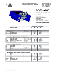 GOG94008C datasheet: 400 V 3-phse AC-DC bridge GOG94008C