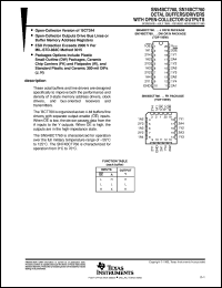 SN74BCT760DWR datasheet:  OCTAL BUFFERS/DRIVERS WITH OPEN-COLLECTOR OUTPUTS SN74BCT760DWR